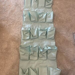 Mint Green Hanging Shoe Organizer